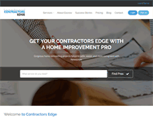 Tablet Screenshot of contractorsedge.com